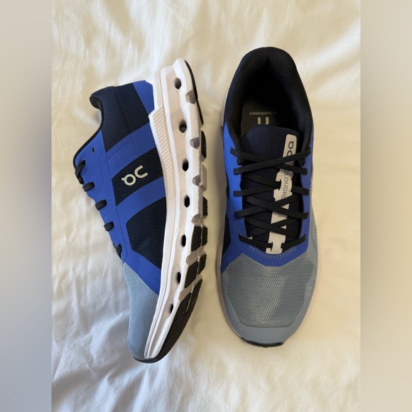 On Running Shoes - On Cloud | Women’s 9.5 | Cloudrunner Chambray Midnight Blue Black Athletic Shoes